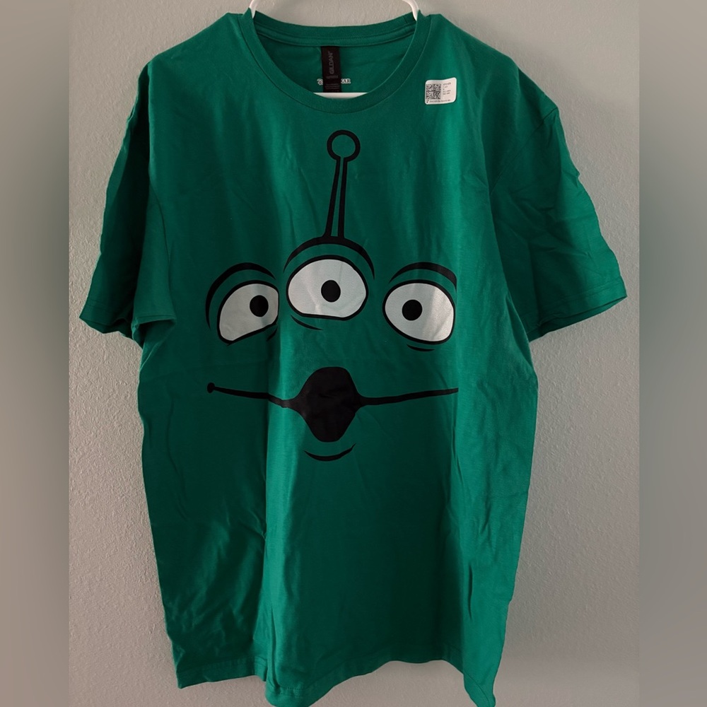 Disney Pixar NWT Toy Story Alien Face Halloween Green T-Shirt Size Large - Picture 2 of 6